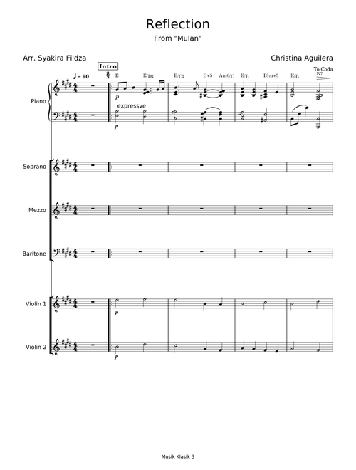 Reflection - Christina Aguilera