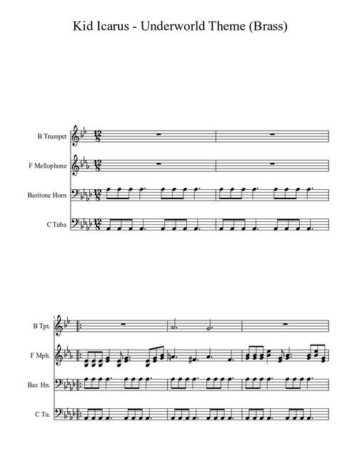Kid Icarus - Underworld Theme (Brass)