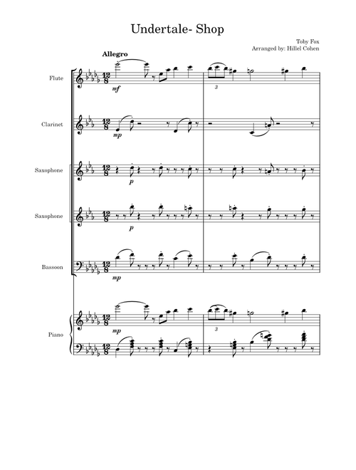 Undertale - shop (special quintet)