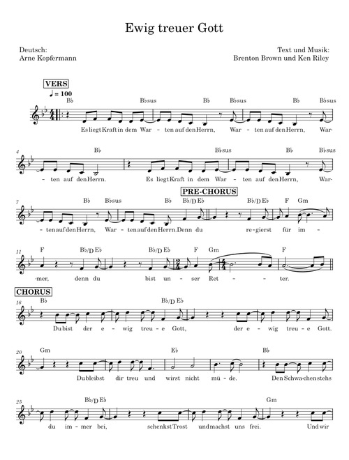 Ewig treuer Gott - Brenton Brown