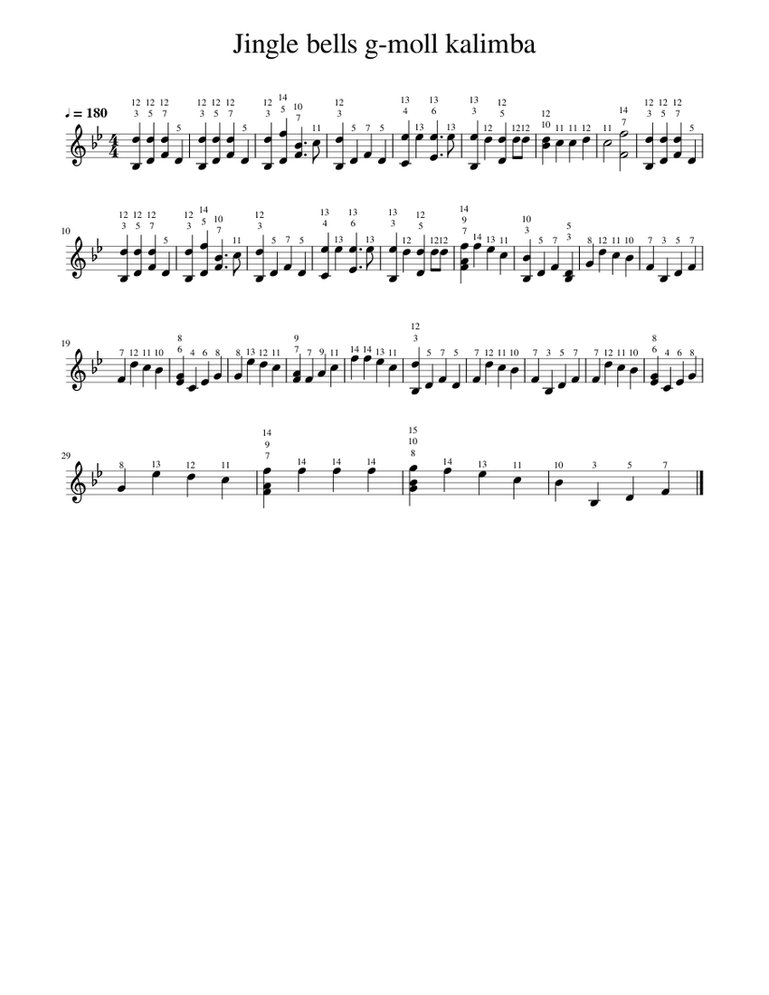 Kalimba a moll top