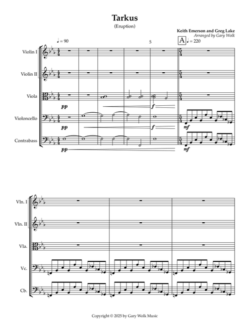 Tarkus (Arr. Gary Wolk) - Emerson Lake & Palmer (Orchestra)