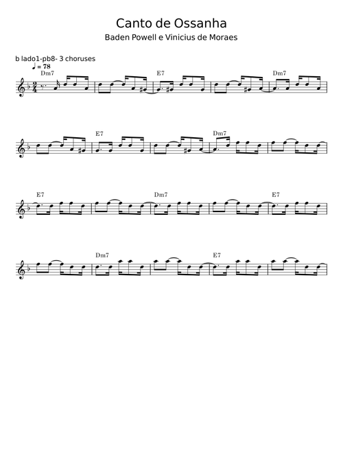 Canto de ossanha - Baden Powell