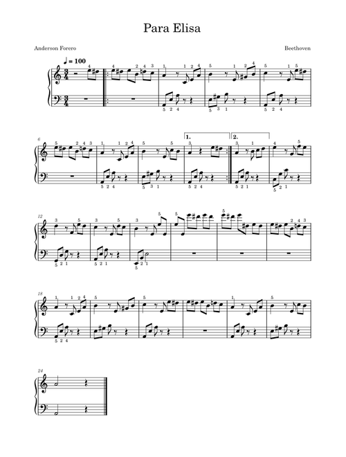 Beethoven - Para Elisa – Música Clásica