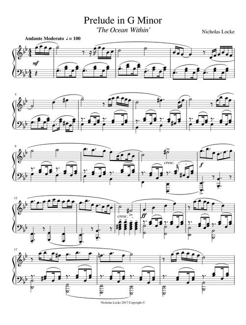 CLASSICAL MODERN MASHUP - 'The Ocean Within' (Piano Prelude)