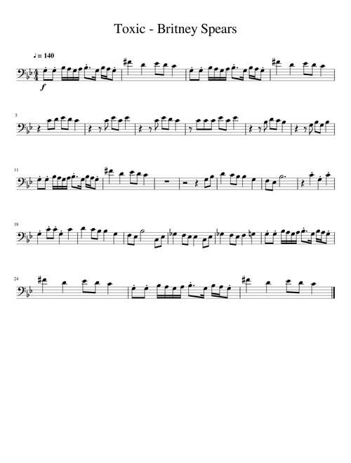 Toxic - Britney Spears - Trombone Solo