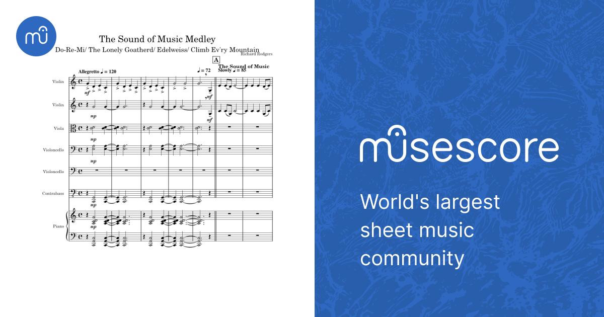 The Sound of Music Medley (String Orchestra) Sheet Music for Piano