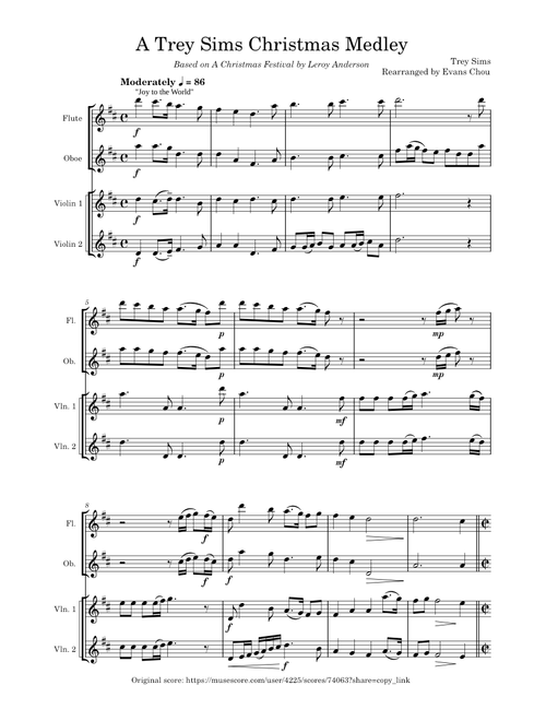 A Trey Sims Christmas Medley — Evans Chou