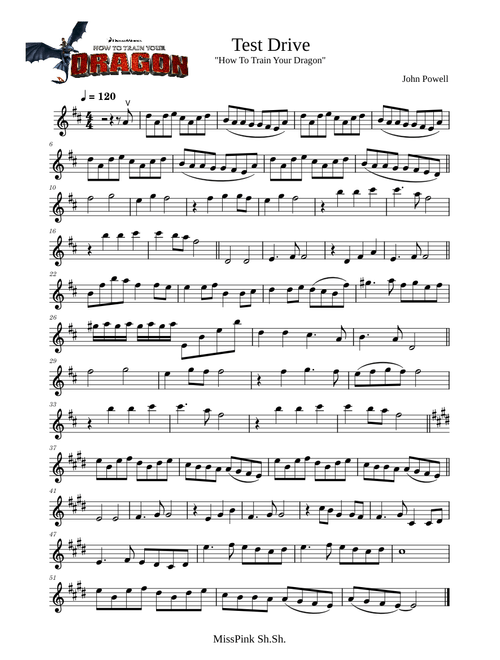 MissPinkShSh | Free sheet music | Download PDF or print on