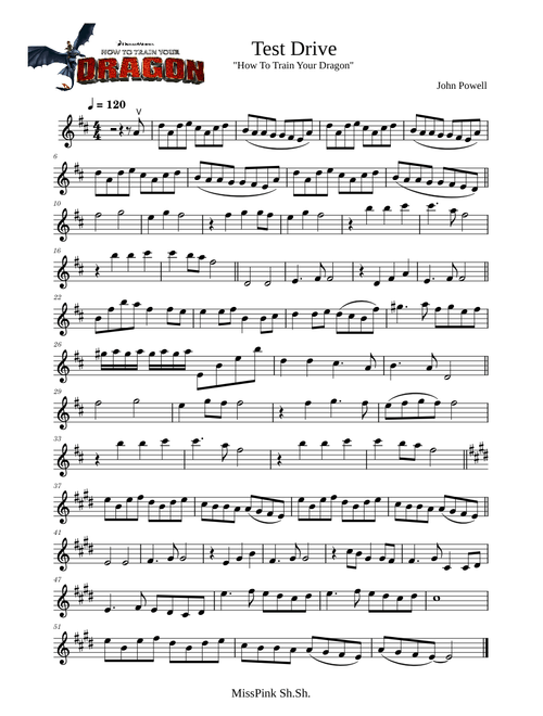 Test Drive – (How To Train Your Dragon) – John Powell (Violin) 🎻