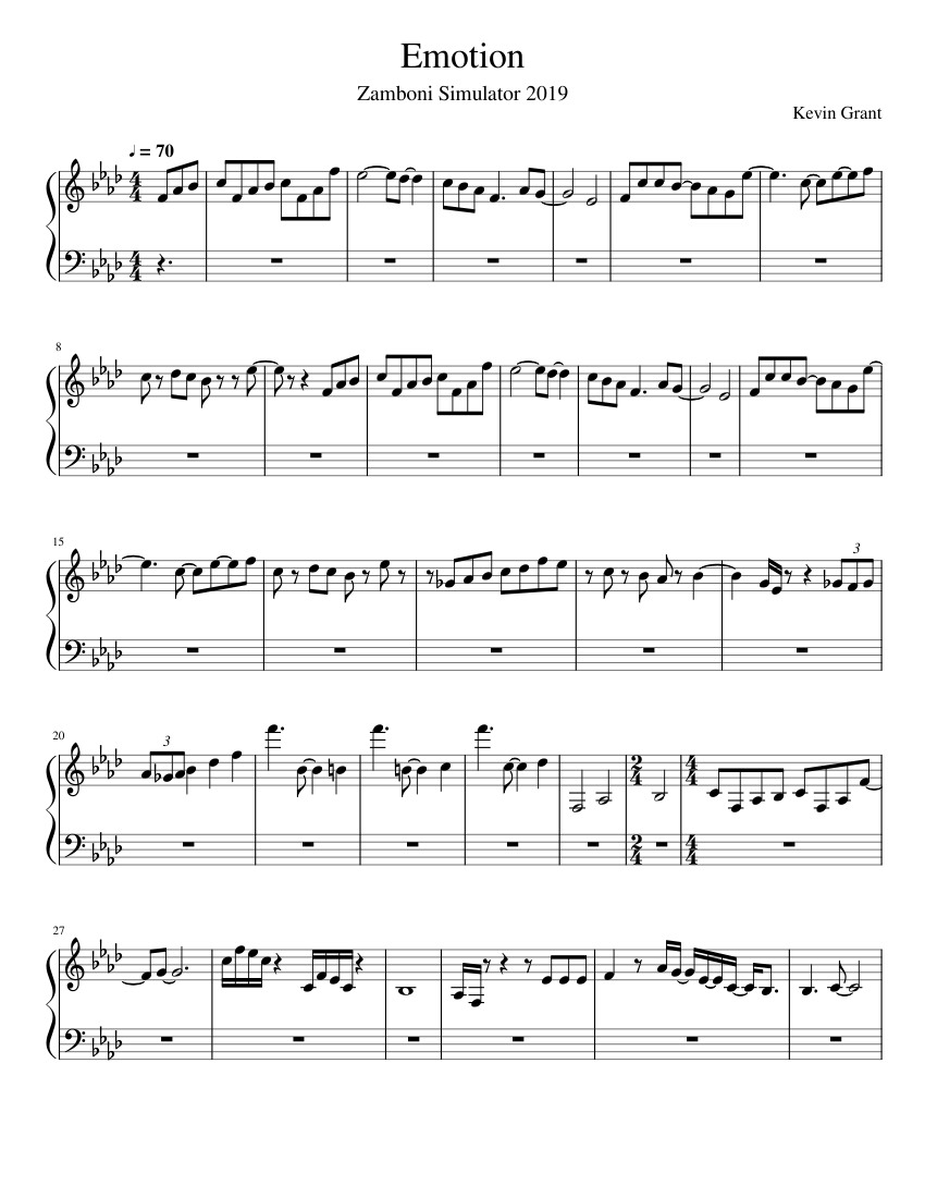 Emotion Piano Tutorial