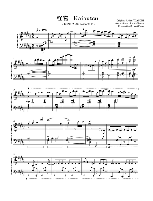 m-9398538 | Free sheet music | Download PDF or print on