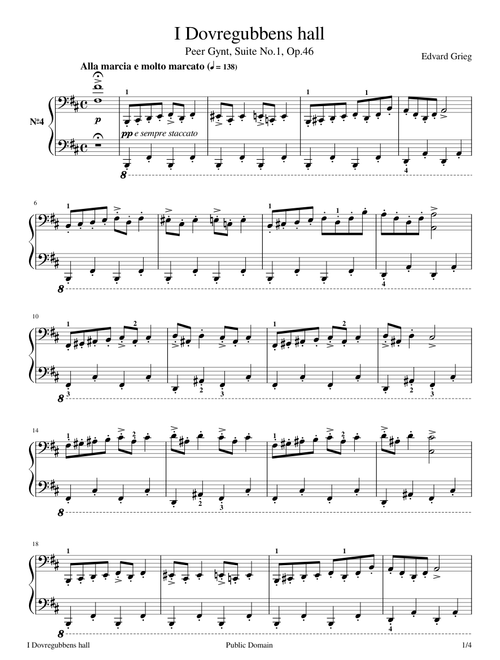 In the Hall of the Mountain King - Edvard Grieg - 1888