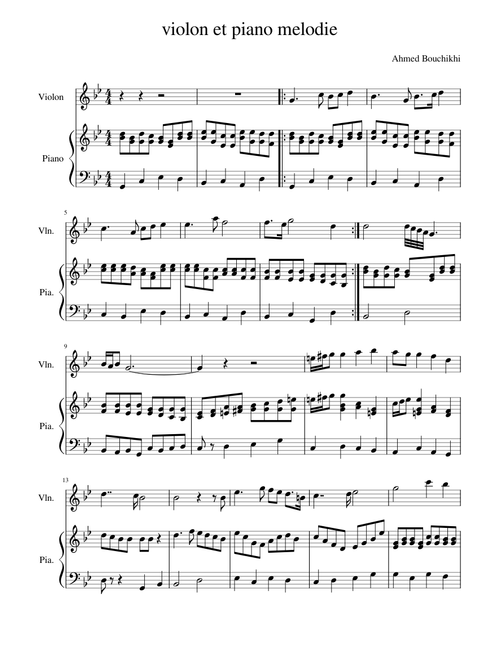 violon et piano melodie a suivre 24 08 2022