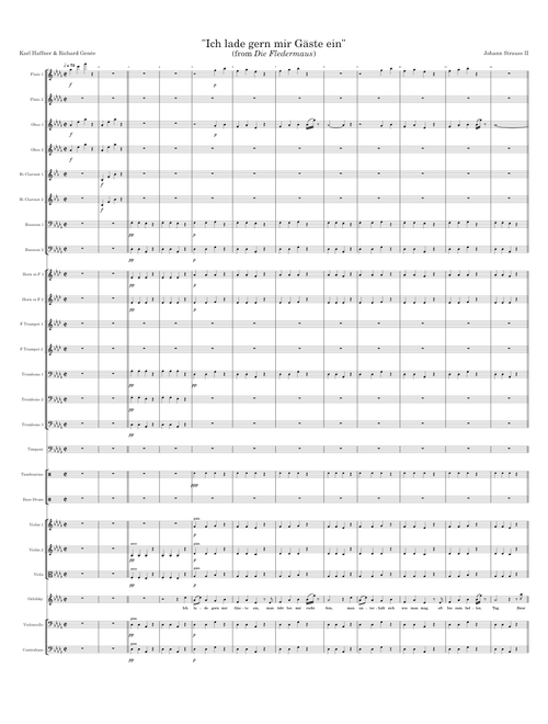 "Ich lade gern mir Gäste ein" (from Die Fledermaus)