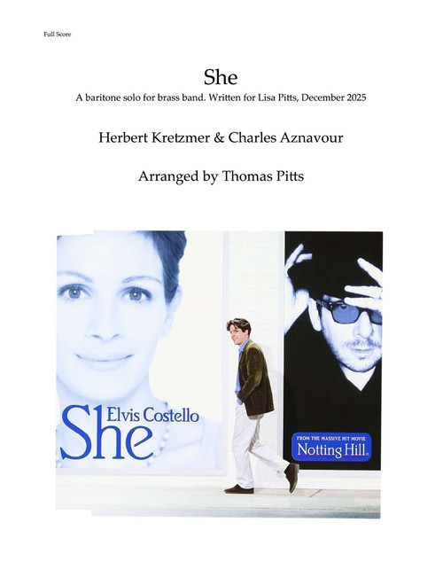She (Arr. Thomas Pitts) - Elvis Costello (Brass Band)