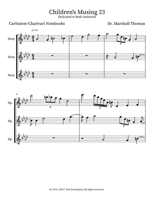 Children's Musing 23 - Celebrity Chamber Players (Small Ensemble)