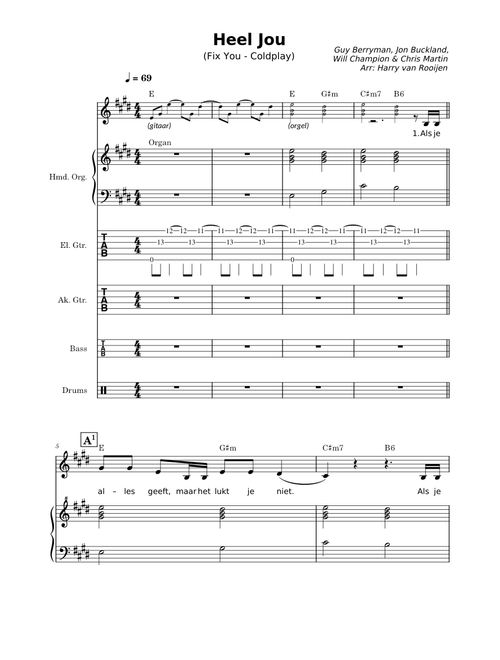 Heel Jou - Passion '24 / Beste Zangers '22 (Fix You - Coldplay), BAND VERSION