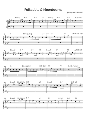 Play Official version of Polka Dots And Moonbeams Sheet Music by