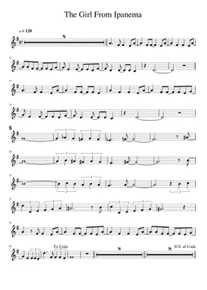 The Girl From Ipanema (Garota De Ipanema) - Piano The Girl From Ipanema (Garota De Ipanema) - Piano