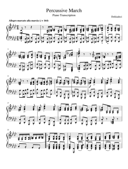 Percussive March