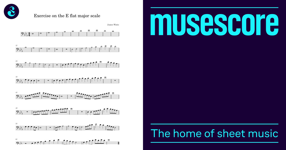 E Flat Major scale excersise – james2go33 Sheet Music for Trombone ...