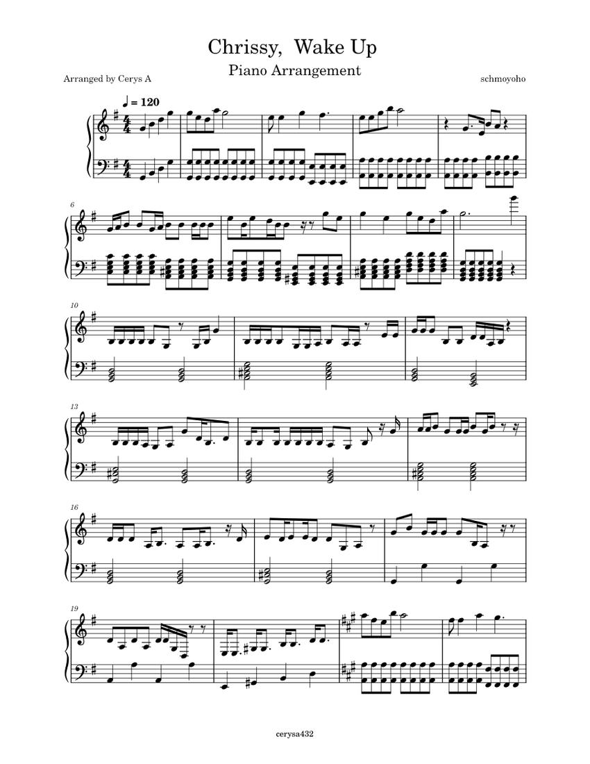 Chrissy, Wake Up schmoyoho Chrissy, Wake Up Piano Arrangement (Stranger Things Season 4