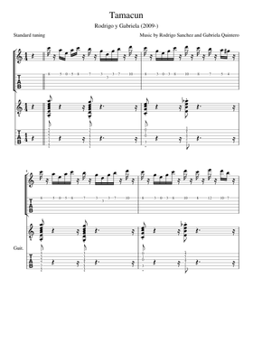 Free Rodrigo y Gabriela sheet music | Download PDF or print on