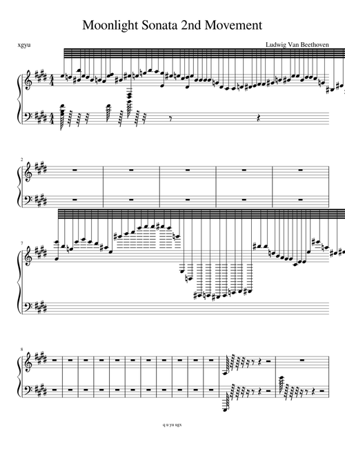 Moonlight Sonata 2nd Movement