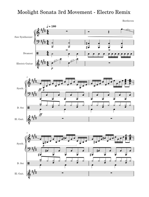 Moonlight Sonata 3rd Movement – Ludwig van Beethoven | Electro Remix