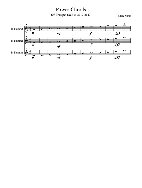 SV Trumpet WarmUp Power Chords