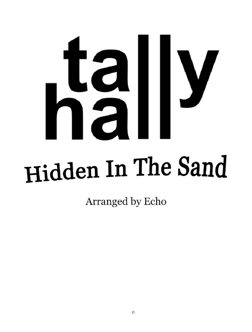 Hidden In The Sand - Tally Hall (Full Transcription)