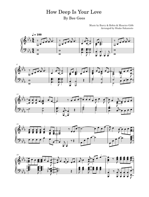 How deep is your love – Bee Gees