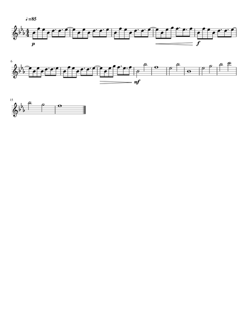 His Theme Undertale Solo