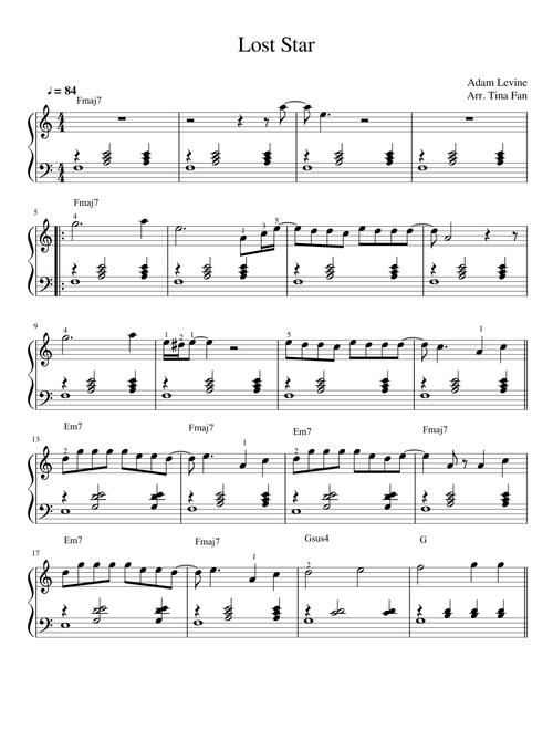 Lost Star - Adam Levine