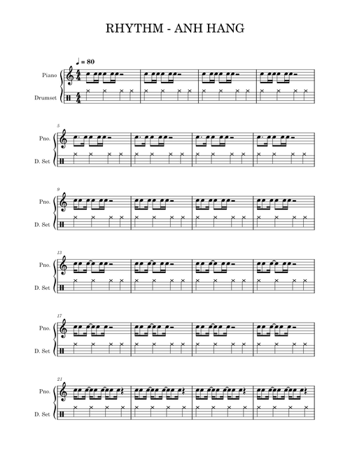 RHYTHM - ANH HANG