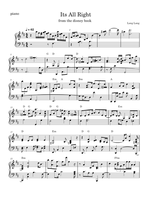 Its all right – Jon Batiste Its all right – (Disney book version)