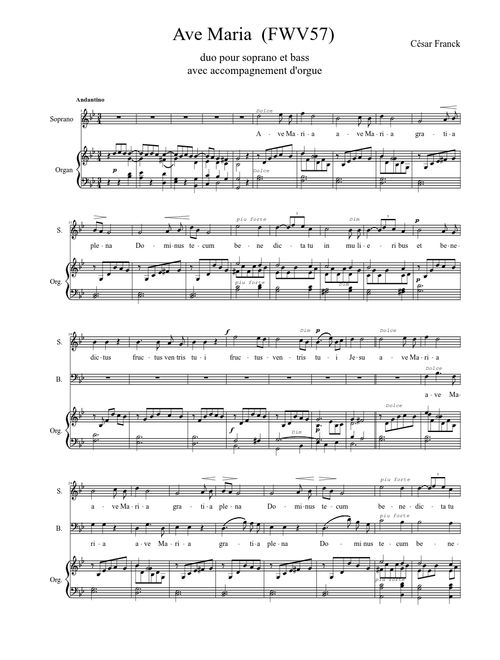 Ave Maria César Franck (FWV57)