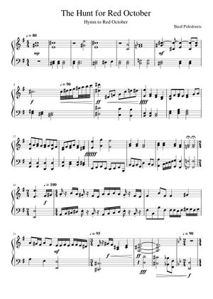 Hymn To Red October (From The Hunt for Red October) - Concert Band ...