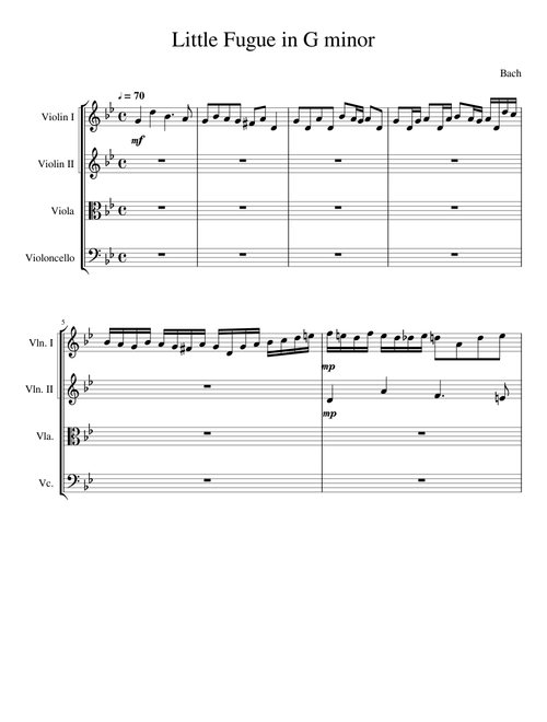 Little Fugue in G minor