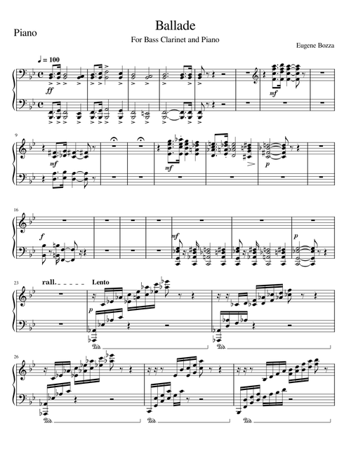 Ballade for Bass Clarinet and Piano – Eugène Bozza - Piano Accompaniment (FIXED)