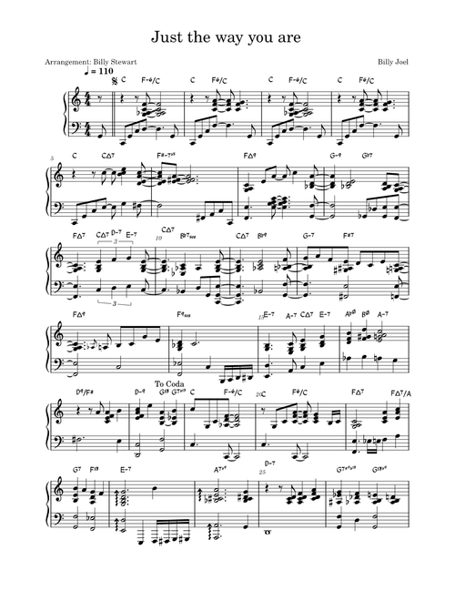 Just the way you are - Reharmonized – Billy Joel