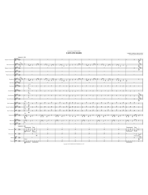 Cats On Mars (Arr. John Ivor Holland) - Gabriela Robin (Brass Band)