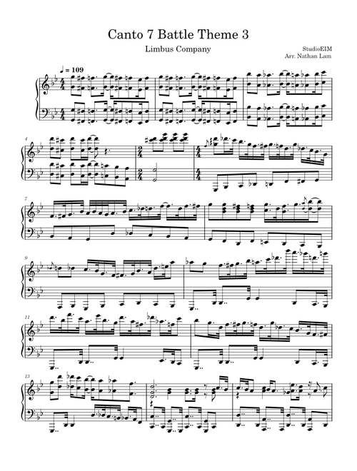 Canto 7 Battle Theme 3 – Limbus Company