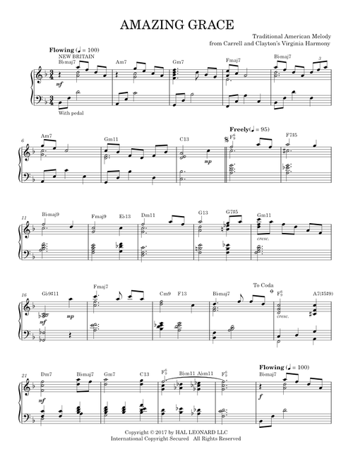 Amazing grace (Piano Solo)
