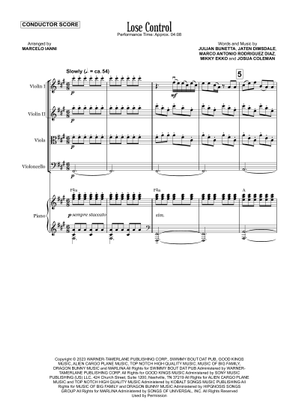 Lose Control Violin Tutorial Play Official version of Lose Control Sheet Music by Teddy Swims for ...