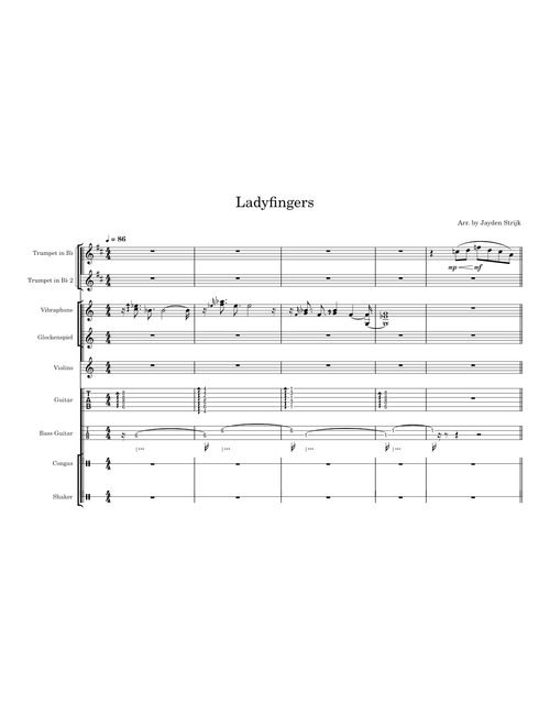 Ladyfingers  – Herb Alpert & The Tijuana Brass - Full arrangement