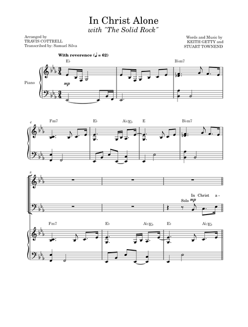 In Christ Alone with "The Solid Rock" - Arr: Travis Cottrell