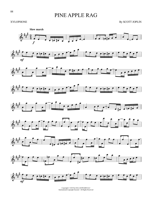 Pine Apple Rag - Scott Joplin (Xylophone Solo)