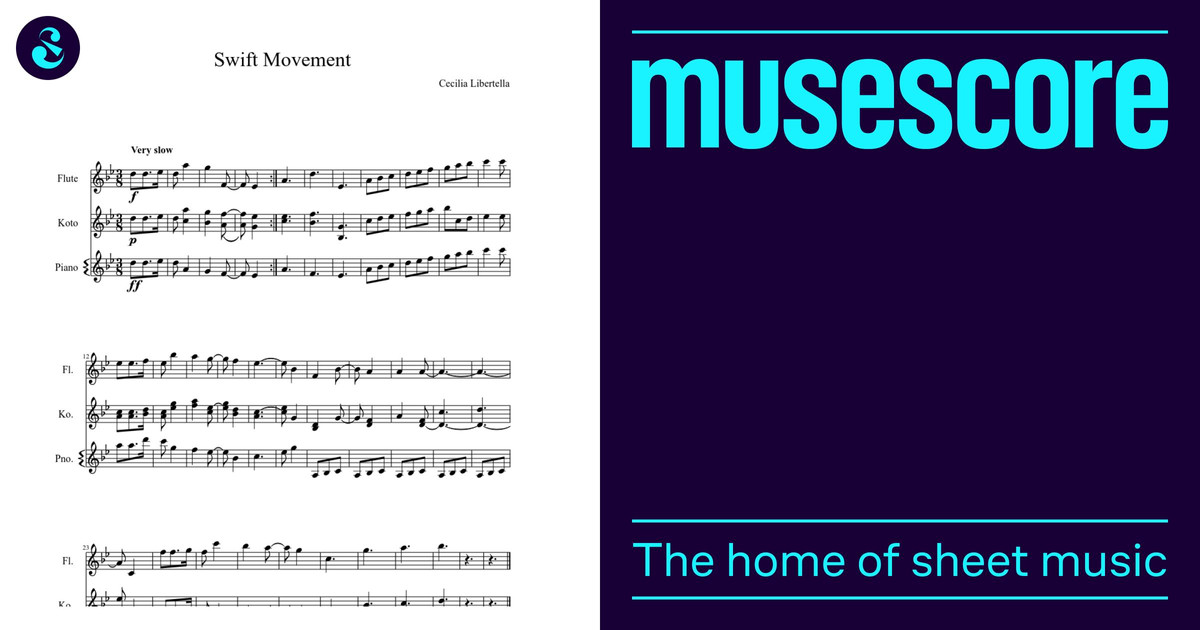 Swift Movement (Japanese Lullaby) Sheet Music for Piano